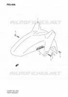 FRONT FENDER (MODEL K8) voor Suzuki V-STROM 650 2008