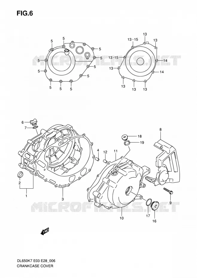 CASING Suzuki MOTO 650 V-STROM 2009  DL650A K9 (E03,E28,E33)