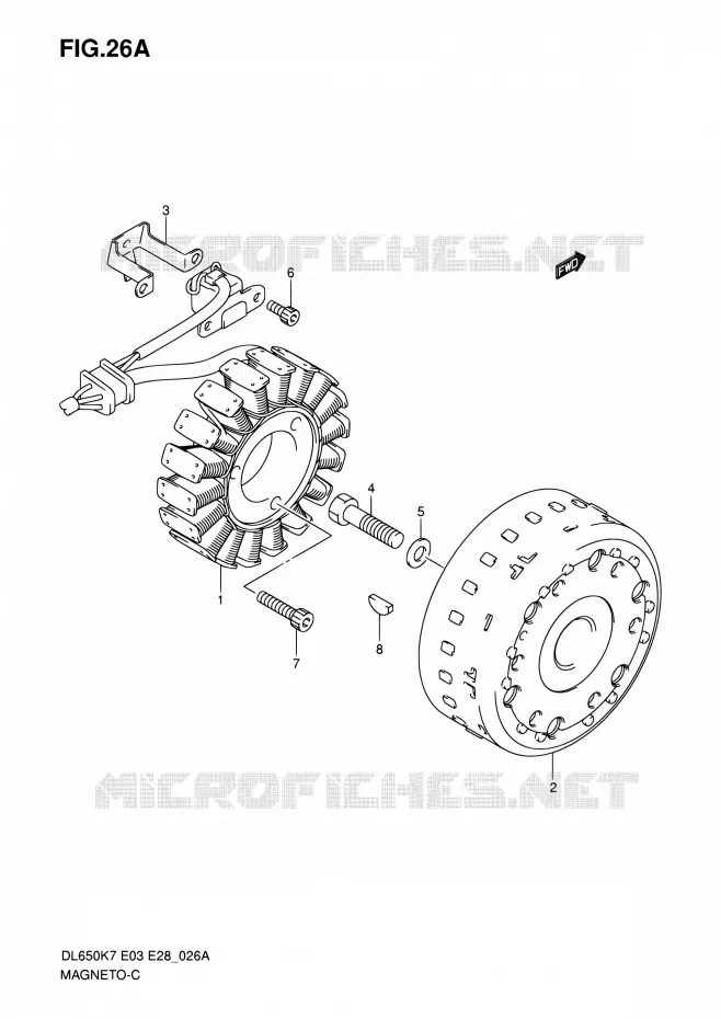 ONTSTEKING (MODEL K8/K9/L0) Suzuki MOTO 650 V-STROM 2010  DL650A L0 (E03,E28,E33)