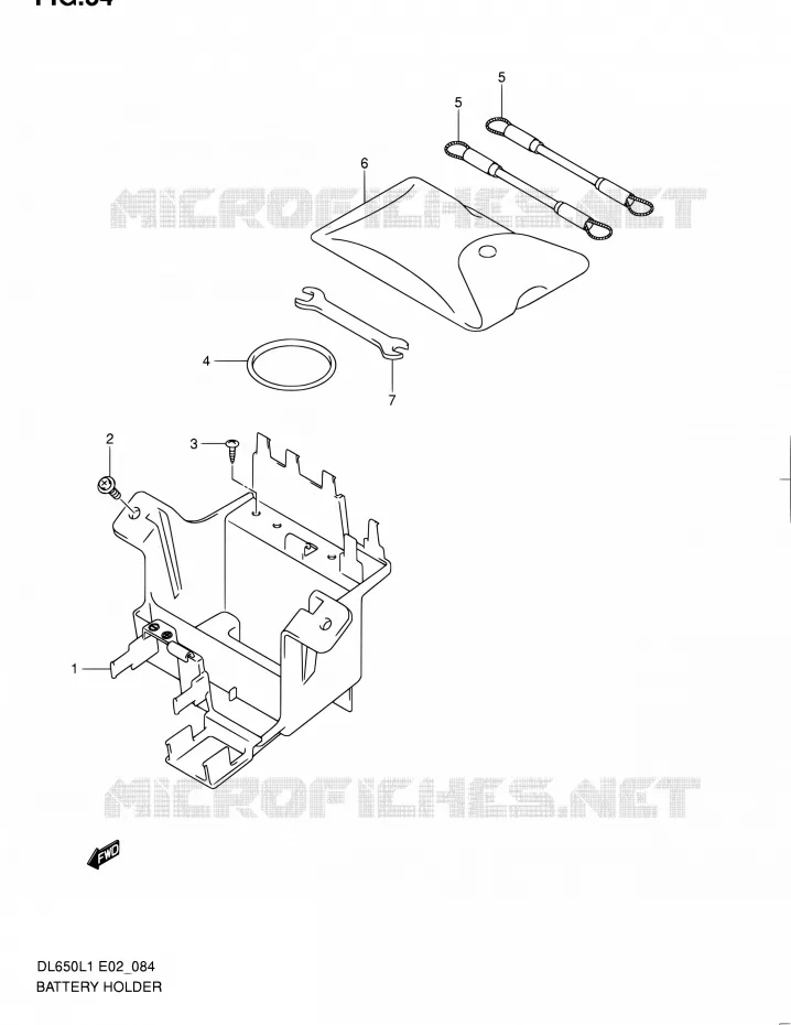 ACCU BOX - TOOLS Suzuki MOTO 650 V-STROM 2011  DL650UEL1(E19)