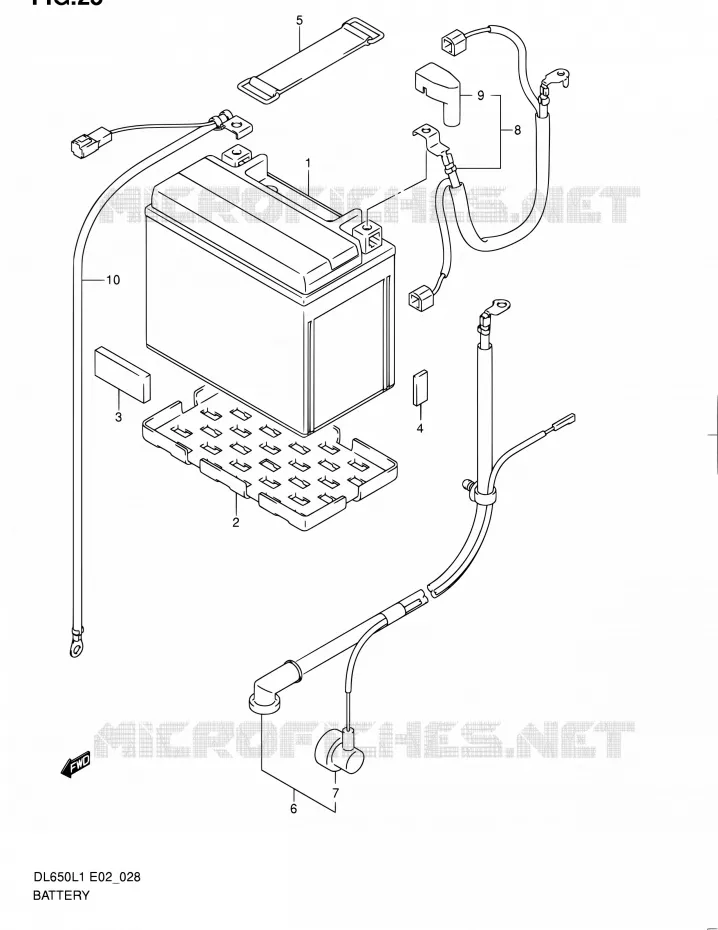 ACCU (DL650L1 E19) Suzuki MOTO 650 V-STROM 2011  DL650UEL1(E19)