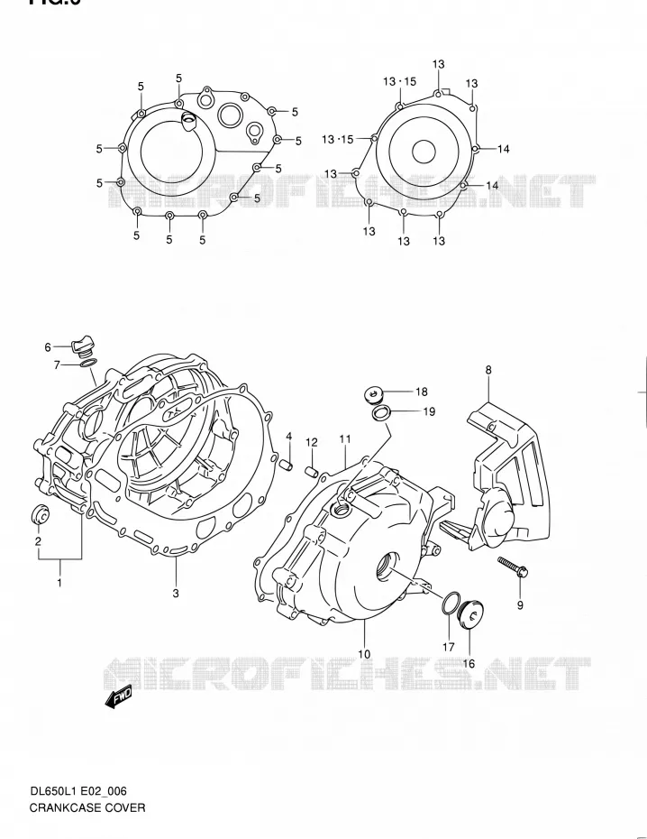 CASING Suzuki MOTO 650 V-STROM 2011  DL650UEL1(E19)