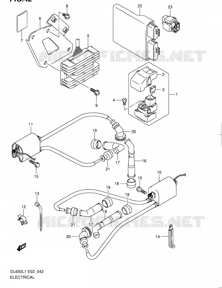 ELEKTRISCH (DL650AUEL1 E19) Suzuki MOTO 650 V-STROM 2011  DL650UEL1(E19)