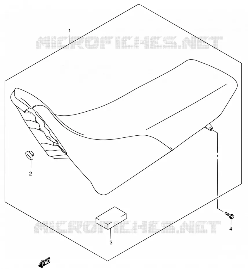 SEAT (MODELE K2/K3/K4) Suzuki MOTO 250 DR-Z 2002  DR-Z250 K2 (E03,E28,E33)