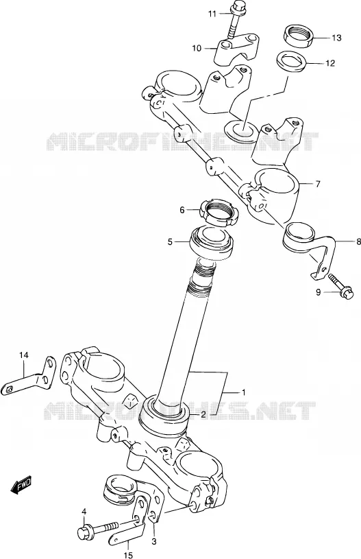 STUURPEN (E28) Suzuki MOTO 250 DR-Z 2003  DR-Z250 K3 (E03,E28,E33)