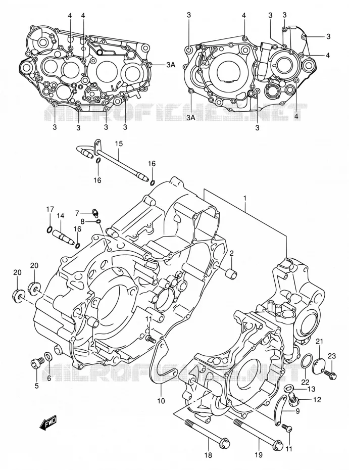CASING Suzuki MOTO 400 DR-Z 2004  DR-Z400K4(E03,E28,E33)