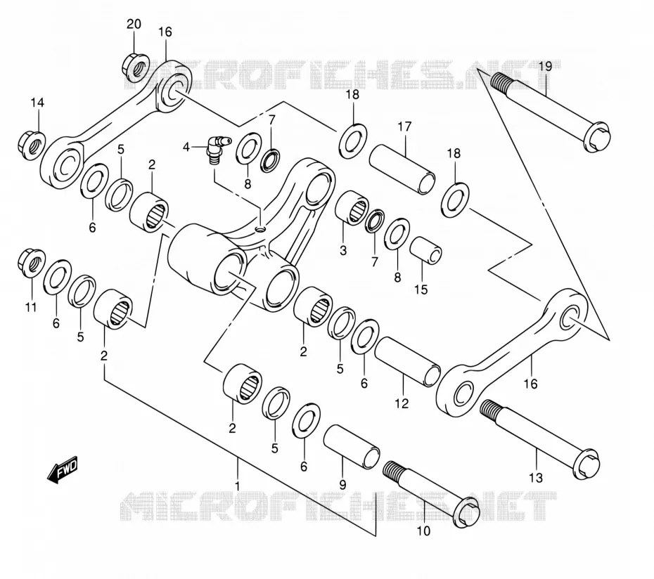 SCHOKBREKER AANEENSCHAKELING Suzuki MOTO 400 DR-Z 2006  DR-Z400E K6 (E03,E28,E33)