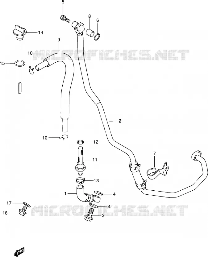 OLIE SLANG Suzuki MOTO 400 DR-Z 2001  DR-Z400S K1 (E03,E28,E33)