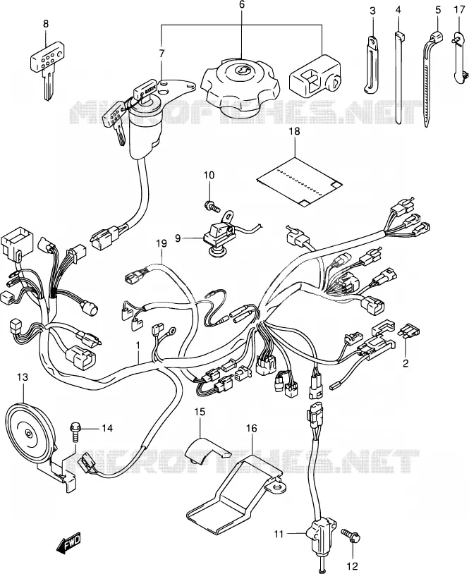 STARTMOTOR Suzuki MOTO 400 DR-Z 2003  DR-Z400S K3 (E03,E28,E33)