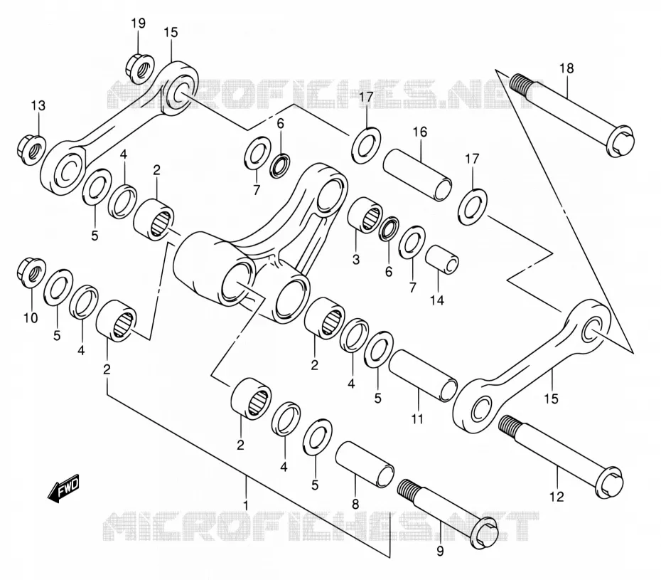 SCHOKBREKER AANEENSCHAKELING Suzuki MOTO 400 DR-Z 2005  DR-Z400SK5(E03,E28,E33)