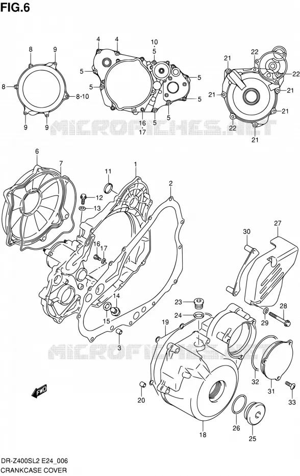 CASING Suzuki MOTO 400 DR-Z 2012  DR-Z400S L2 (E24)