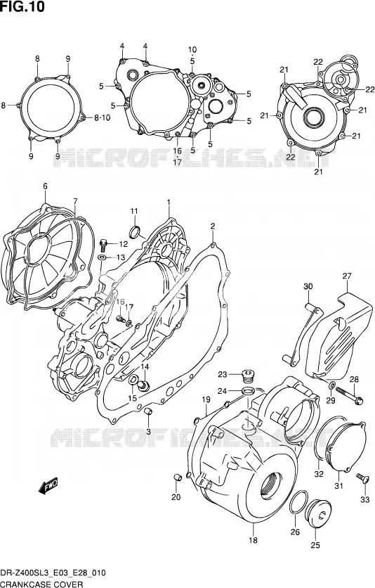 CASING Suzuki MOTO 400 DR-Z 2013  DR-Z400S L3 (E03,E28,E33)