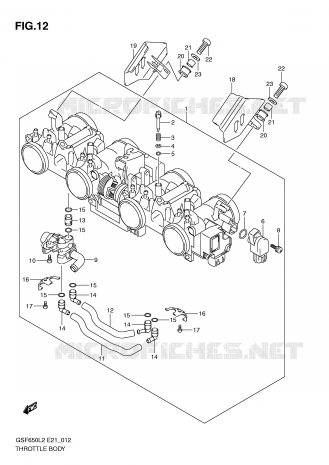 BRANDSTOFINJECTIE ASSY Suzuki MOTO 650 BANDIT 2012  GSF650SL2(E21)