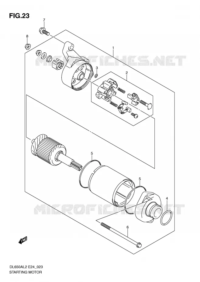 STARTMOTOR Suzuki MOTO 650 V-STROM 2012  DL650AL2(E24)