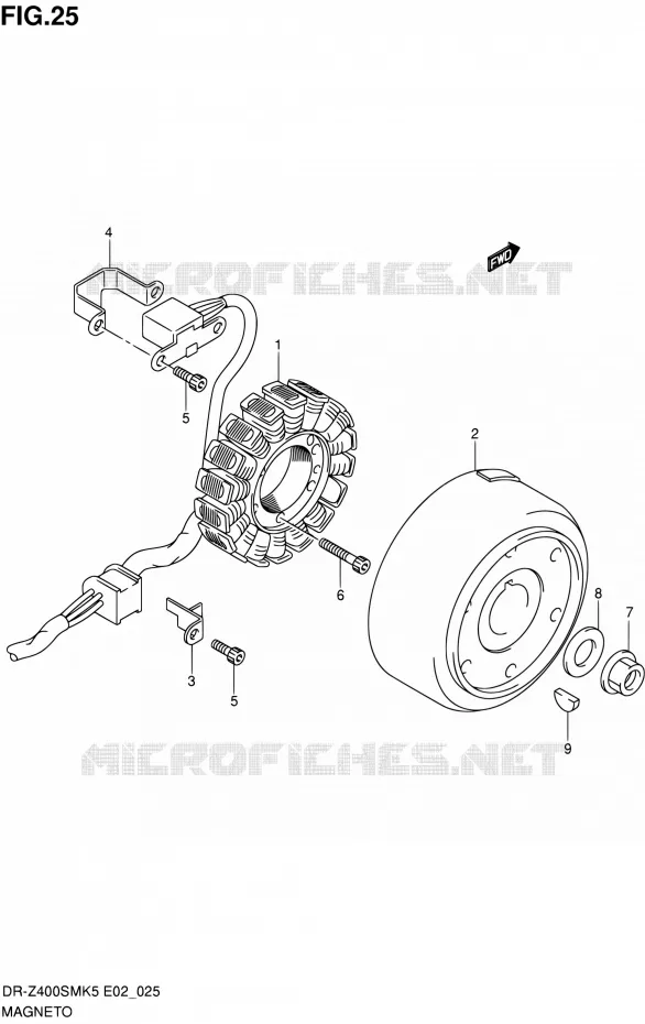 ONTSTEKING Suzuki MOTO 400 DR-Z 2007  DR-Z400SMK7(E19)
