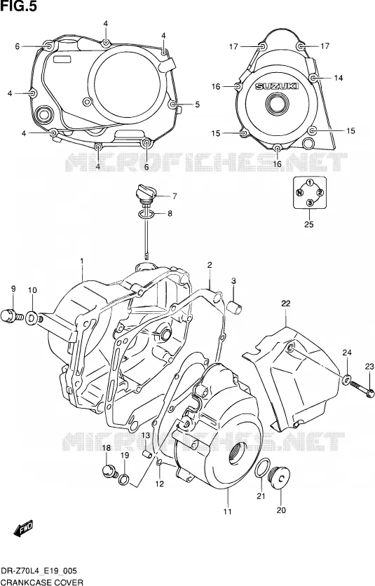 CASING Suzuki MOTO 70 DR-Z 2014  DR-Z70 L4 (E19)