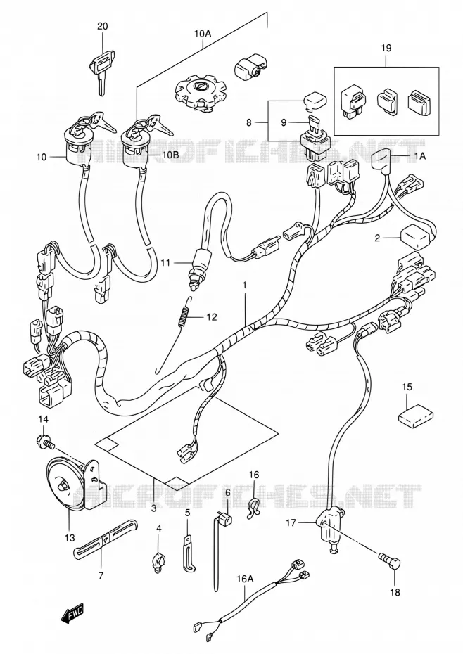 BEDRADING Suzuki MOTO 125 DR 1997  DR125SEV/DR125SEUV