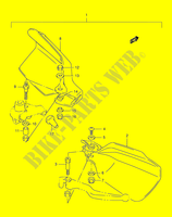KNUCKLE COVERS (OPTION)(MODELE X/Y) voor Suzuki DR 125 2000