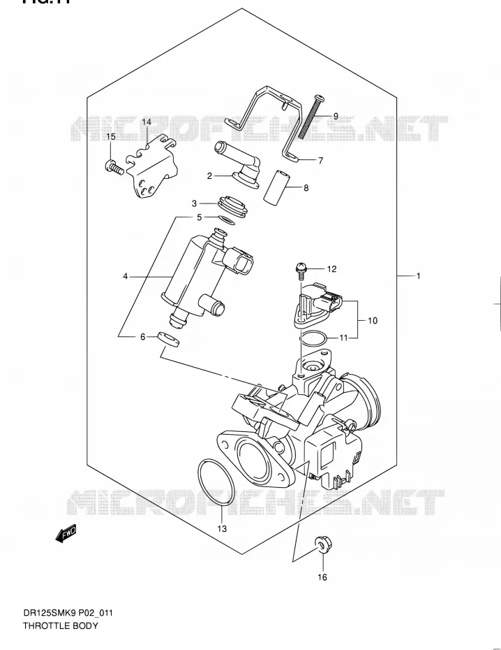 GASKLEPHUIS Suzuki MOTO 125 DR 2009  DR125SMK9(E19)
