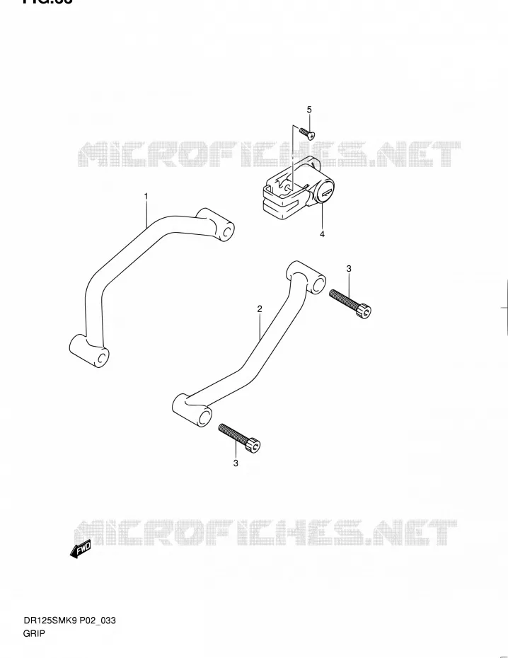 HANDGREEP  Suzuki MOTO 125 DR 2011  DR125SML0(E19)