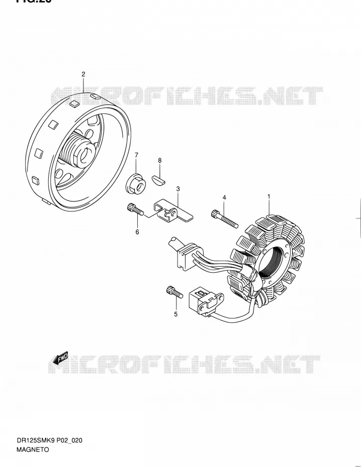 ONTSTEKING Suzuki MOTO 125 DR 2010  DR125SML0(E19)