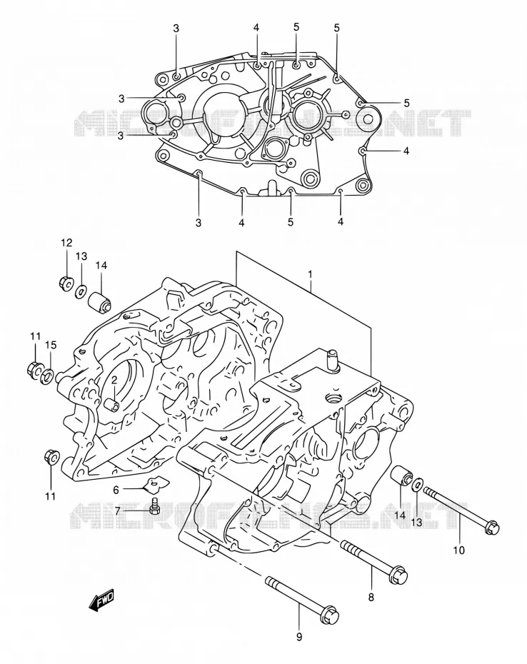 CASING Suzuki MOTO 200 DR 2002  DR200SE K2 (E06,E24)