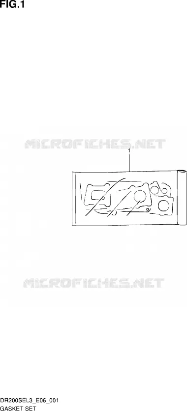 PAKKINGSET Suzuki MOTO 200 DR 2013  DR200SE L3 (E24)