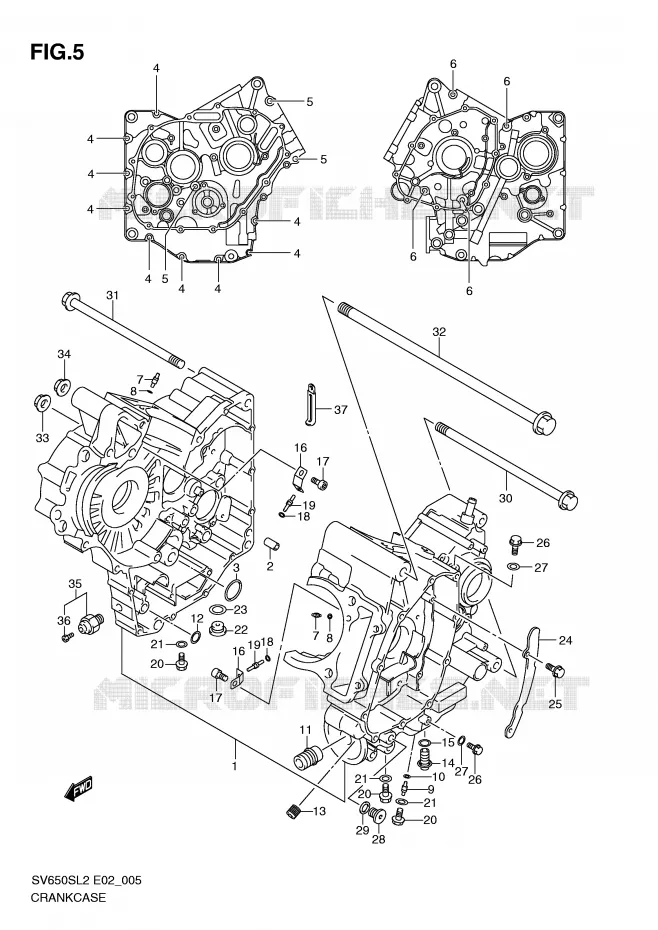 CASING Suzuki MOTO 650 SV 2012  SV650SAL2(E02)