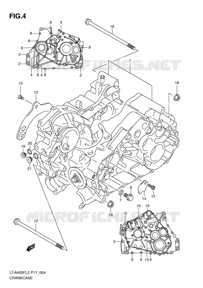CASING Suzuki QUAD 400 KINGQUAD 2012  LT-A400L2(P17)