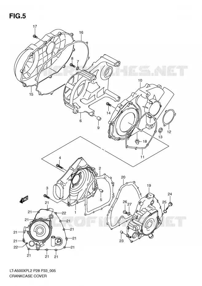 CASING Suzuki QUAD 500 KINGQUAD 2012  LT-A500XPL2(P28)