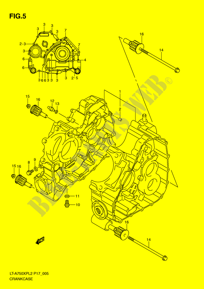 CASING voor Suzuki KINGQUAD 750 2012