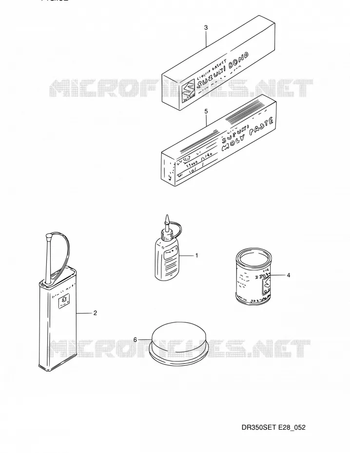 OPTIES Suzuki MOTO 350 DR 1996  DR350SE T (E03,E28,E33)