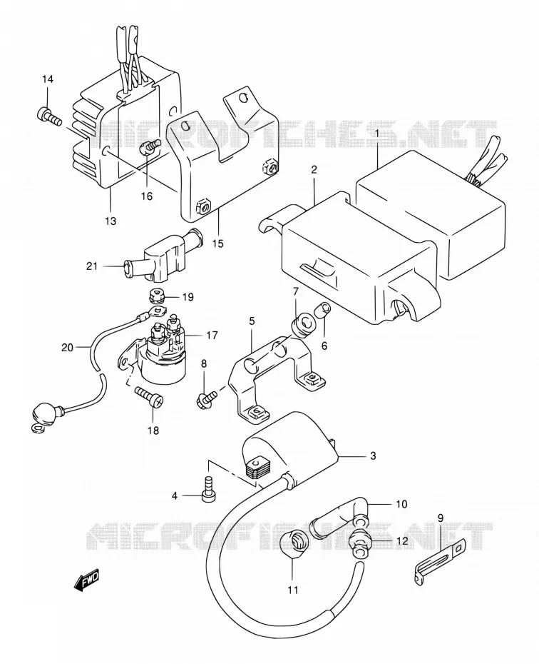 ELEKTRISCH Suzuki MOTO 350 DR 1996  DR350SET(E22)