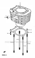 CILINDER voor Suzuki DR 600 1987