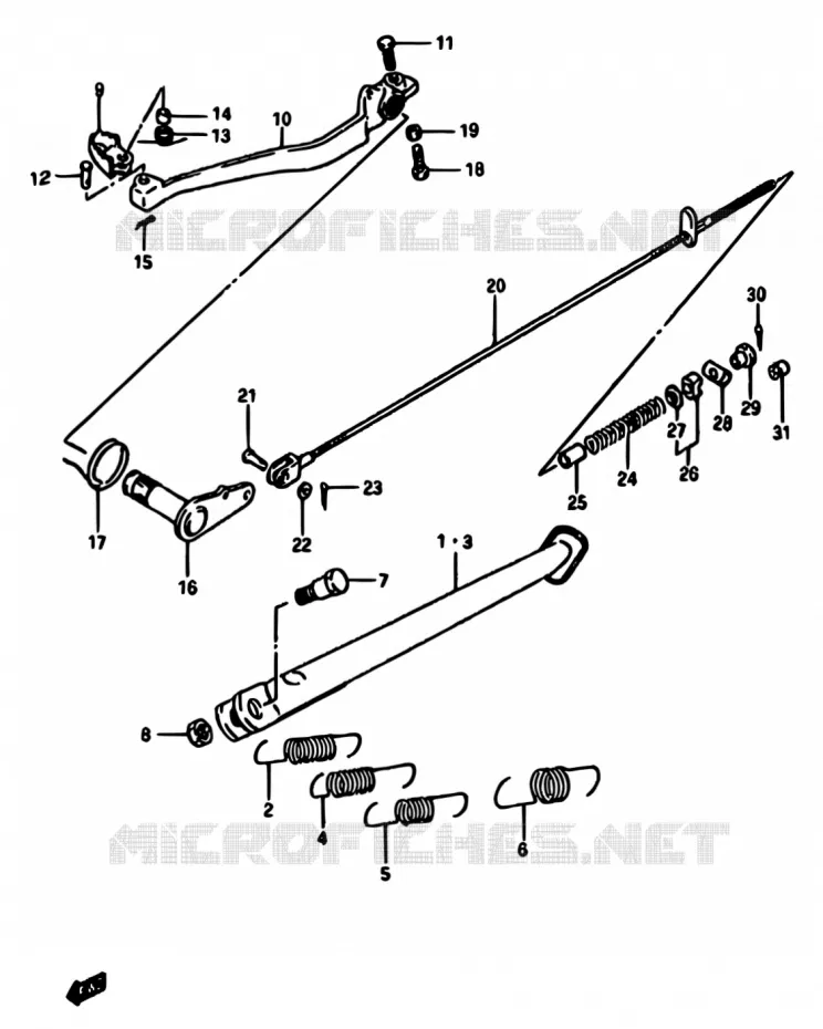 STAND Suzuki MOTO 600 DR 1988  DR600S J/DR600SU J