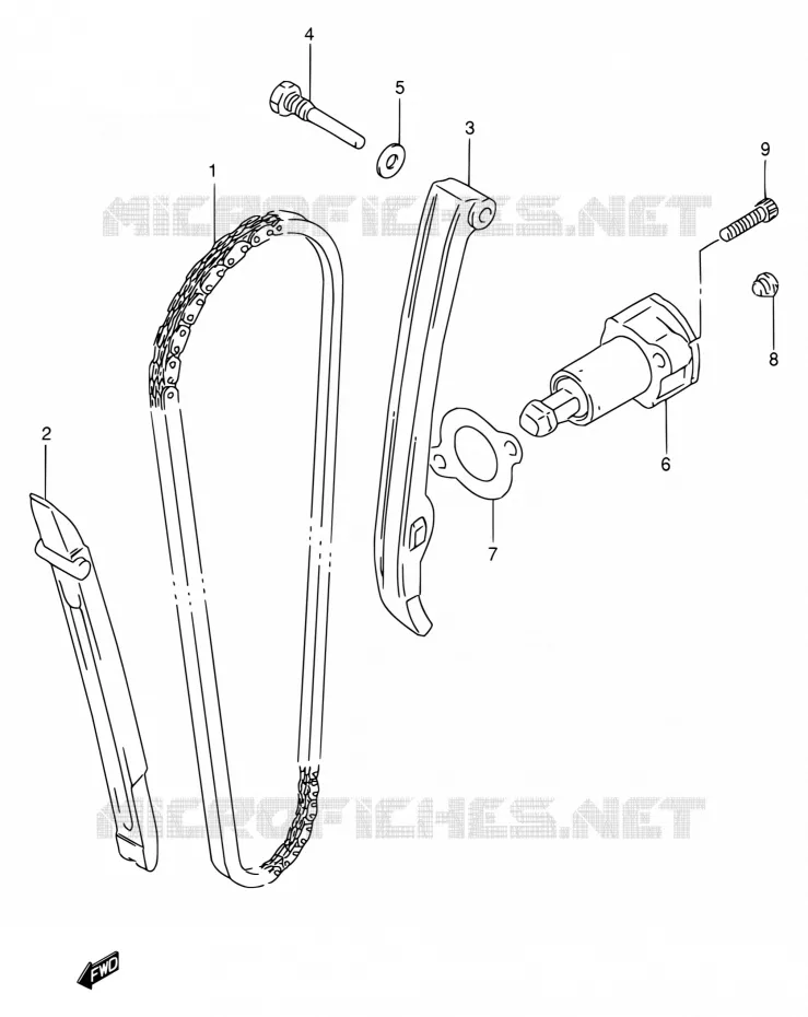 TIMING Suzuki MOTO 650 DR 1994  DR650RE R/DR650REU R