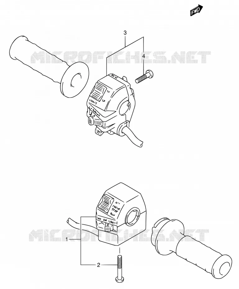 SCHAKELAARS (MODELE M/N/P/R/S) Suzuki MOTO 650 DR 1991  DR650RSE M/DR650RSEU M