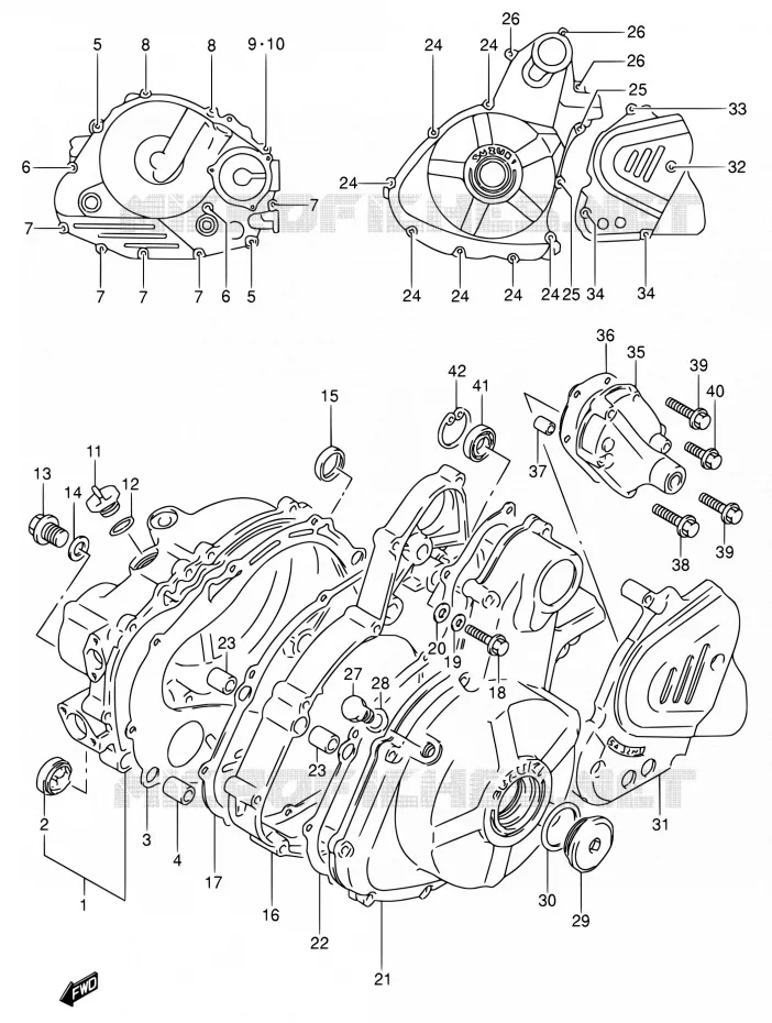 CASING Suzuki MOTO 650 DR 1993  DR650RSE P/DR650RSEU P