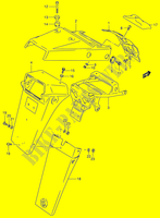 ACHTERSPATBORD (MODELE S) voor Suzuki DR 650 1995