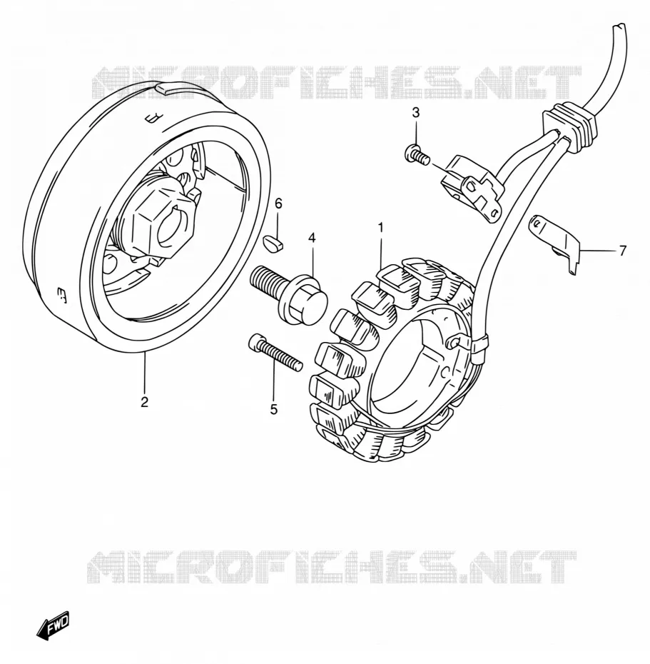 ONTSTEKING Suzuki MOTO 650 DR 1997  DR650SE V/DR650SEU V