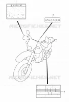 ETIKET (MODELE K2/K3) voor Suzuki DR 650 2003