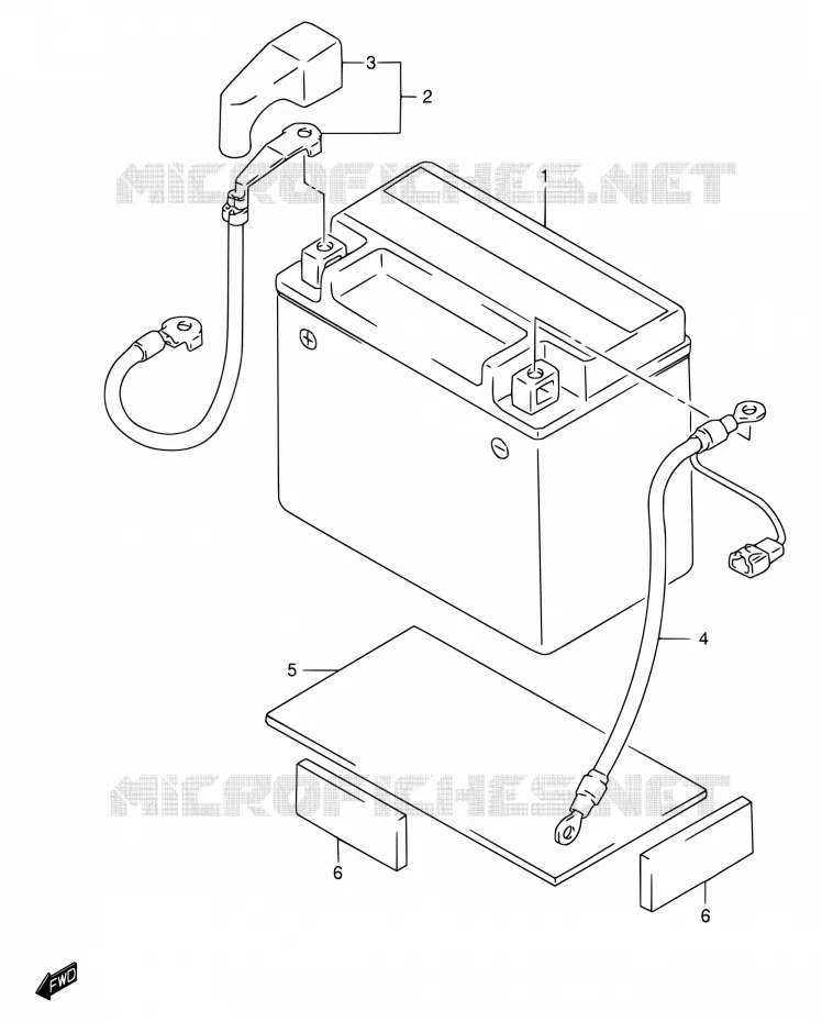 ACCU Suzuki MOTO 650 DR 2003  DR650SE K3 (E04,E17,E18,E24,E34)