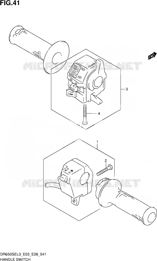 SCHAKELAARS (DR650SEL3 E03) Suzuki MOTO 650 DR 2013  DR650SE L3 (E03,E28,E33)