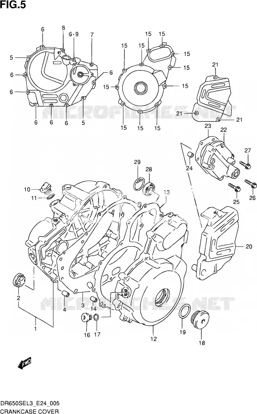 CASING Suzuki MOTO 650 DR 2013  DR650SE L3 (E24)