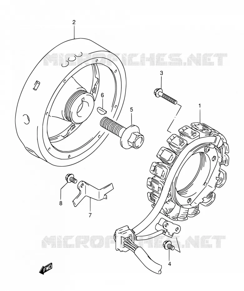 ONTSTEKING Suzuki MOTO 800 DR 1991  DR800S M/DR800SU M