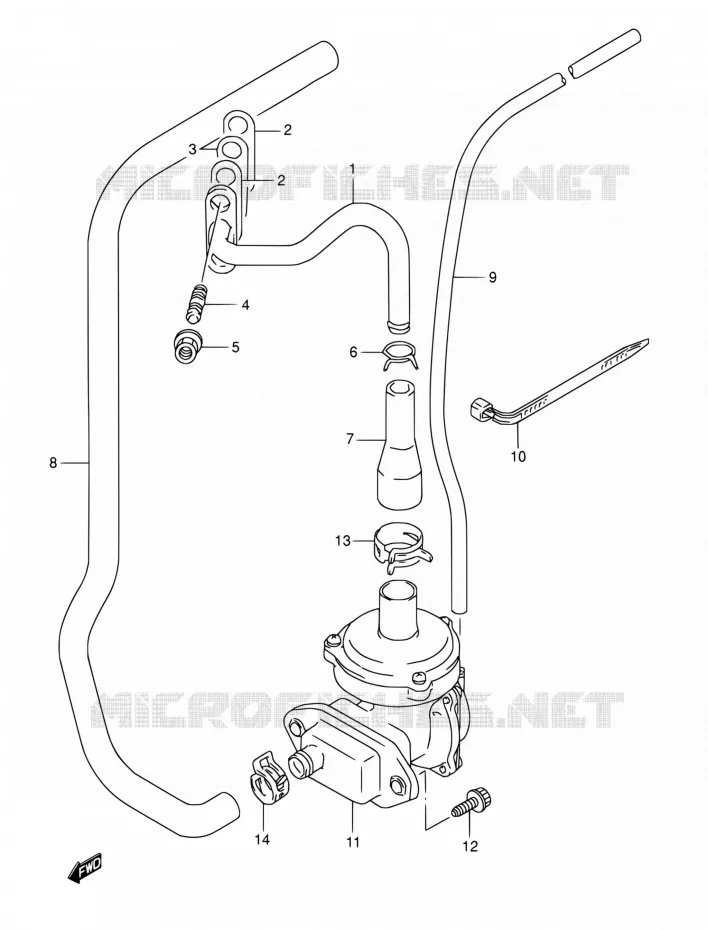 FUEL EVAP SYSTEM (E18,E39) Suzuki MOTO 800 DR 1994  DR800S R/DR800SU R