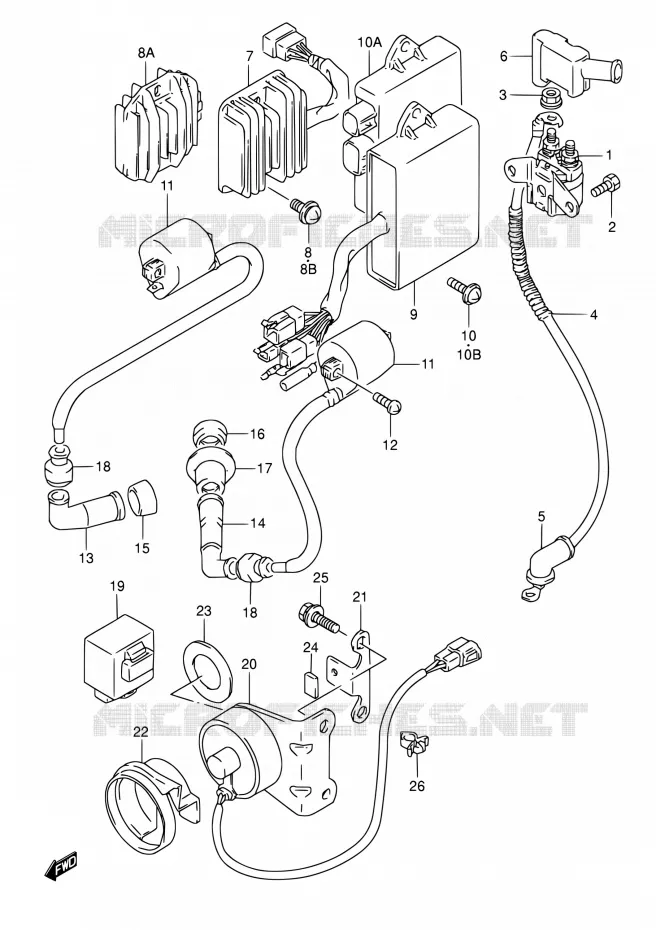 ELEKTRISCH Suzuki MOTO 800 DR 1995  DR800S S/DR800SU S