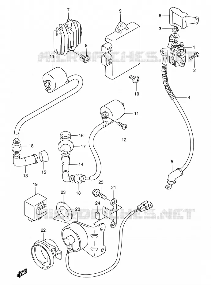ELEKTRISCH Suzuki MOTO 800 DR 1997  DR800S V/DR800SU V