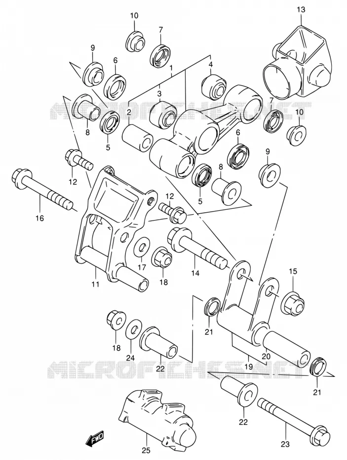SCHOKBREKER AANEENSCHAKELING Suzuki MOTO 80 DS 1996  DS80 T (E03,E28,E33)
