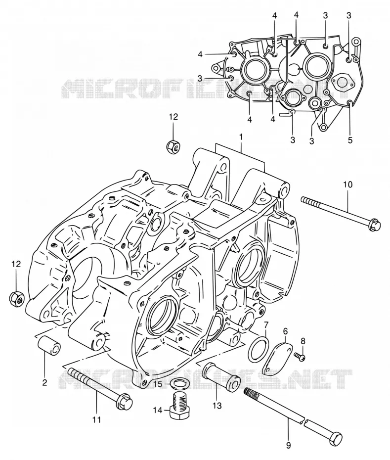 CASING Suzuki MOTO 80 DS 1999  DS80 W (E03,E28,E33)